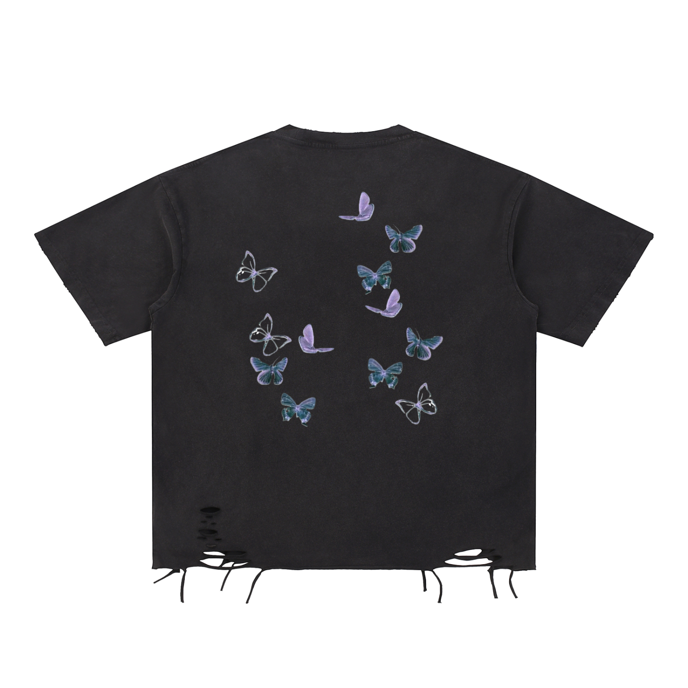 Woman's Snow Washed Raw-Hem T-Shirt