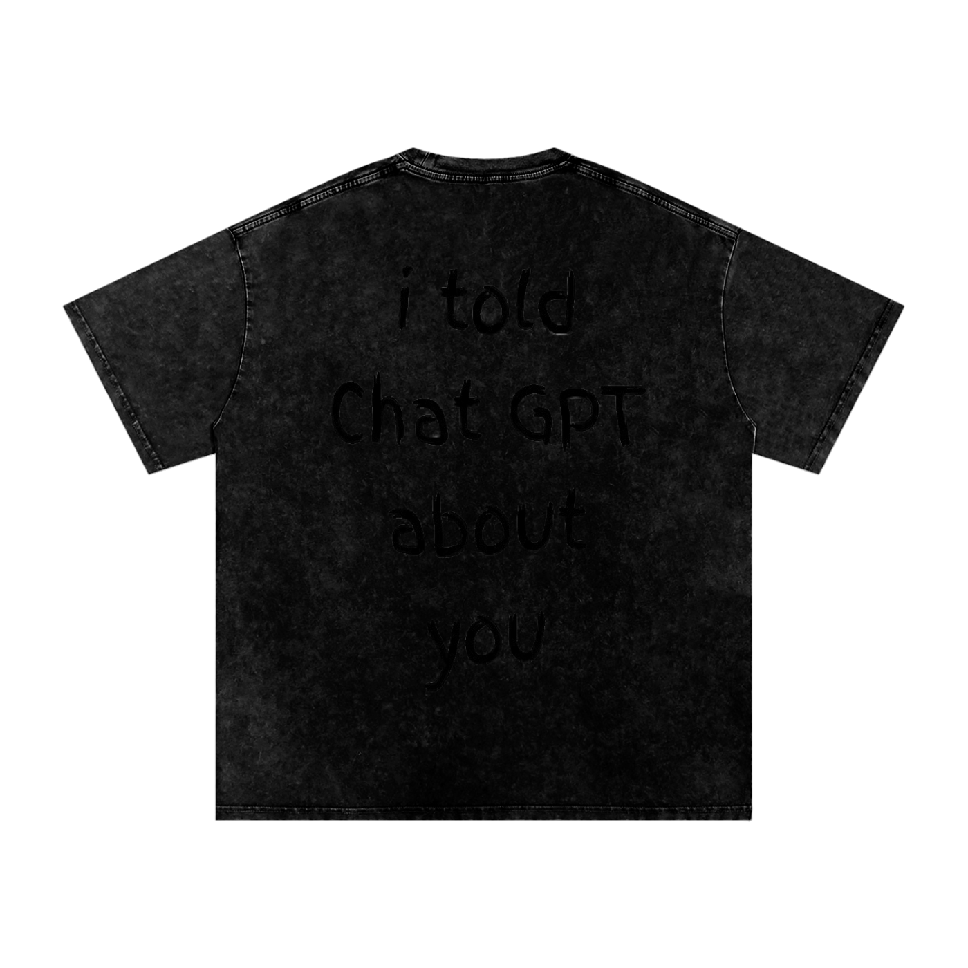 Snow Washed Oversized Cotton Men's T-Shirt